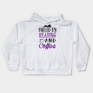 Fueled by Coffee and Reading Kids Hoodie